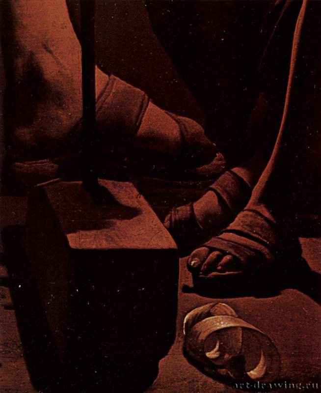 Плотничающий св. Иосиф. Фрагмент. 1635-1640 * - 137 x 101 см Холст, масло Барокко Франция Париж. Лувр 